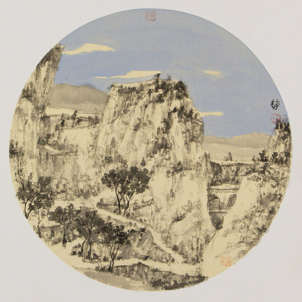 王静山水画作品赏析 | 笔墨写意,虚实相映,营造空灵超逸的山水境界