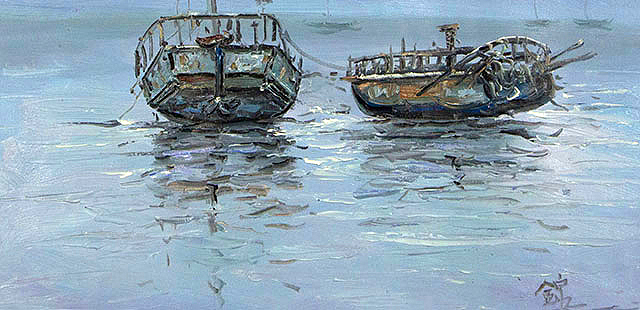 0B 金泉 风景 油画