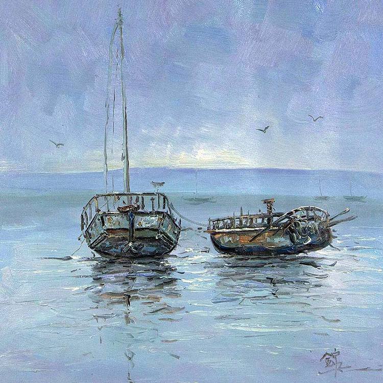 0B 金泉 风景 油画
