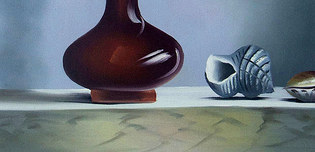 0B 《静物&mdash;&mdash;优雅兰花》当代油画家 王露露  甄选精品油画