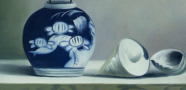 《静物&mdash;&mdash;优雅兰花》当代油画家 王露露  甄选精品油画