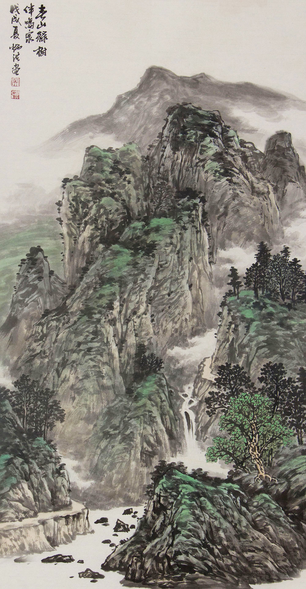 吴炳洪山水画作品赏析赞美祖国大好河山博宝资讯