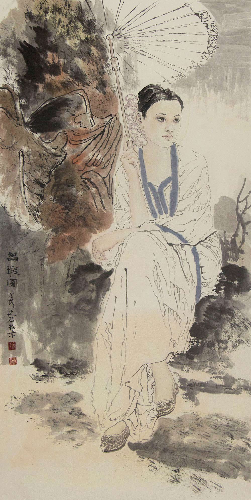 宋廷军人物画作品赏析 | 东方女子的优雅气质【博宝·资讯】