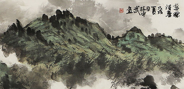 中国人民大学画院胡明德工作室画家 林中武 丹青天地3 展览作品 婺源诗春