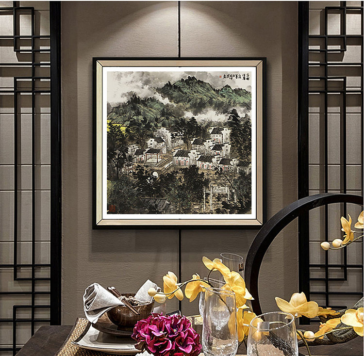 中国人民大学画院胡明德工作室画家 林中武 丹青天地3 展览作品 婺源诗春
