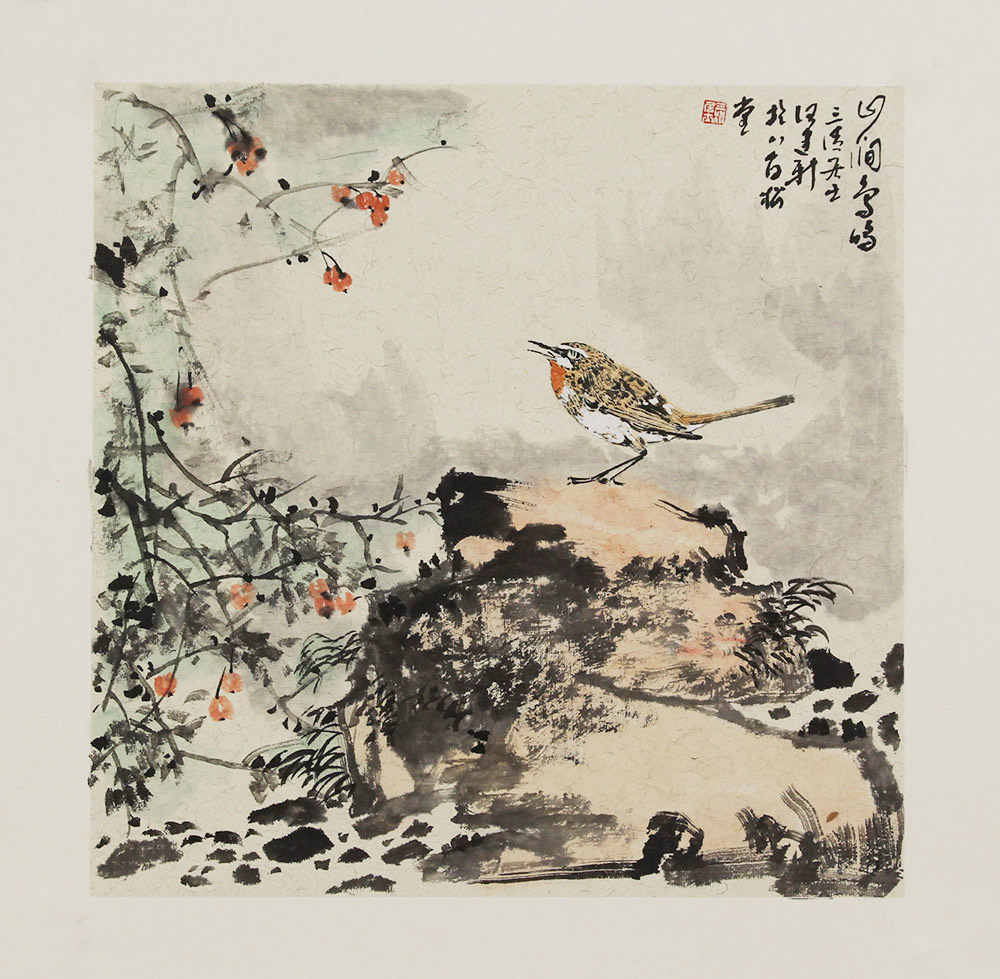 汪建新国画花鸟作品赏析 | 鸟鸣声声,竹影幽幽【博宝·资讯】