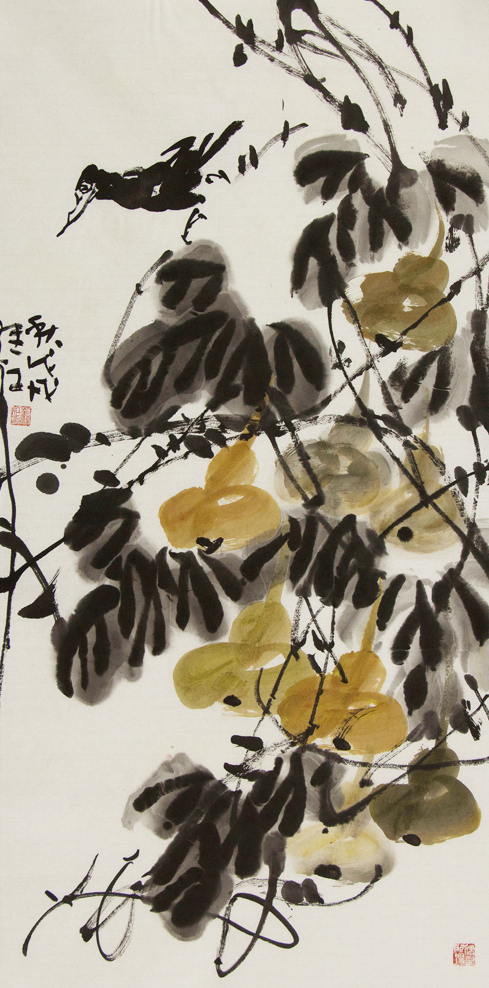 刘继红花鸟画作品赏析 | 传统水墨意境,画面清新自然,花鸟尽展婀娜