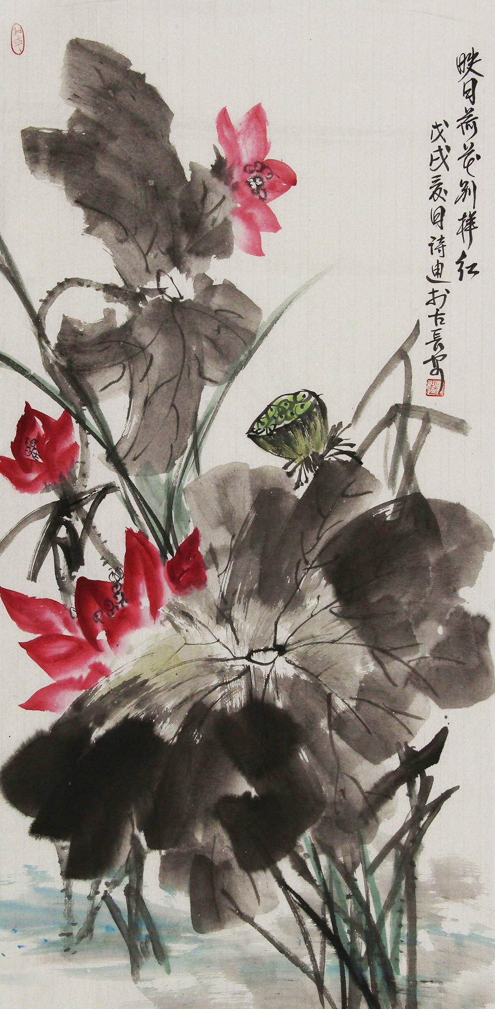博宝·资讯 | 郭诗迪国画花鸟作品赏析:绿肥红瘦,国色天香,浑然天成