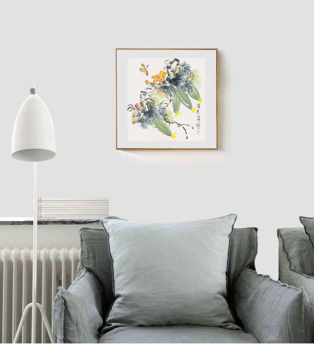 广西美协会员 蒋小松 花鸟 国画