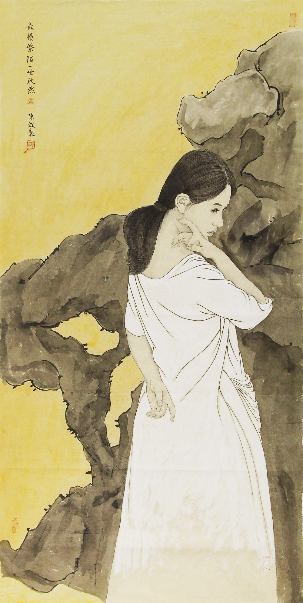 陈波人物画作品赏析 | 描绘不同场景下的青春女子,散发着迷人的魅力