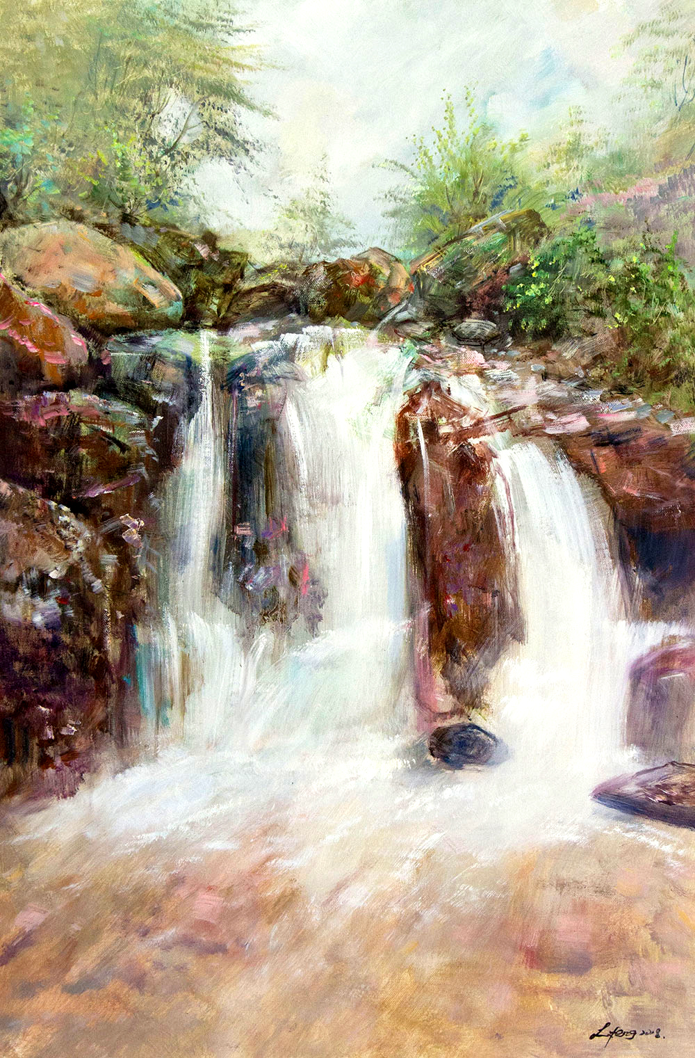 梁峰风景油画作品赏析 | 精致的江南水韵,质朴的乡村气息【博宝·资讯