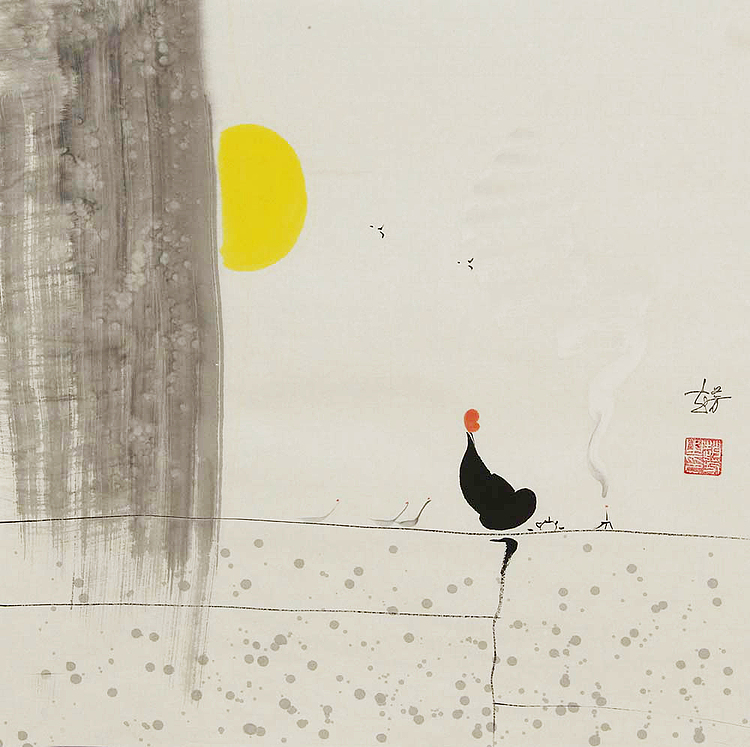 赵芳 人物 国画