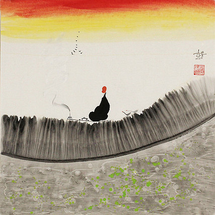 赵芳 人物 国画