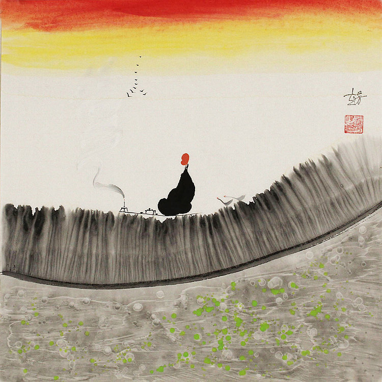 赵芳 人物 国画