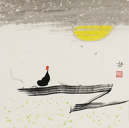 赵芳 人物 国画