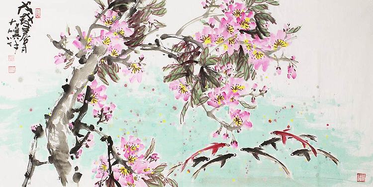 青年画家 刘海鹏 花鸟 国画