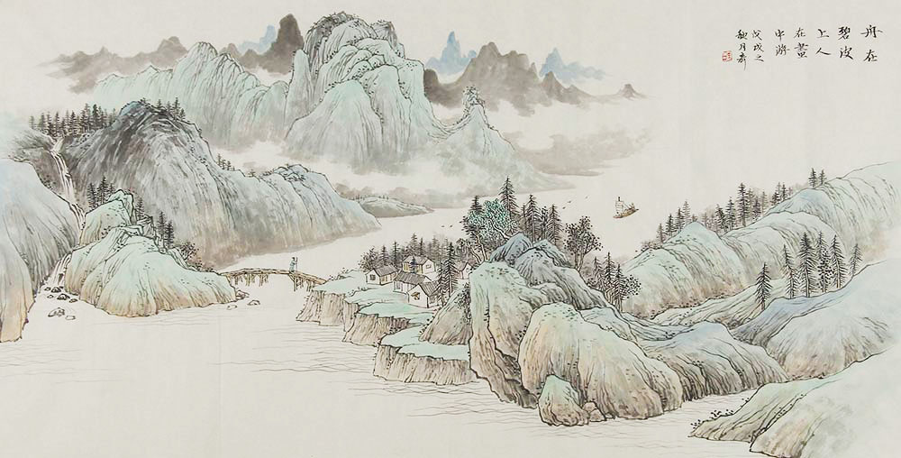 张月奇山水画作品赏析 | 营造清新古雅之境【博宝·资讯】