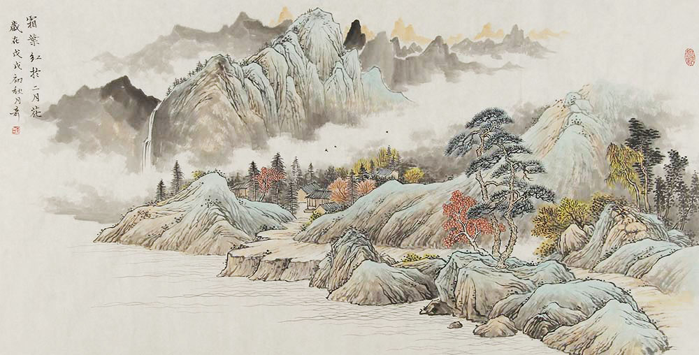 张月奇山水画作品赏析 | 营造清新古雅之境【博宝·资讯】