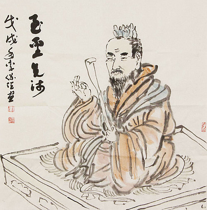 李保佐 （至圣仙师） 国画
