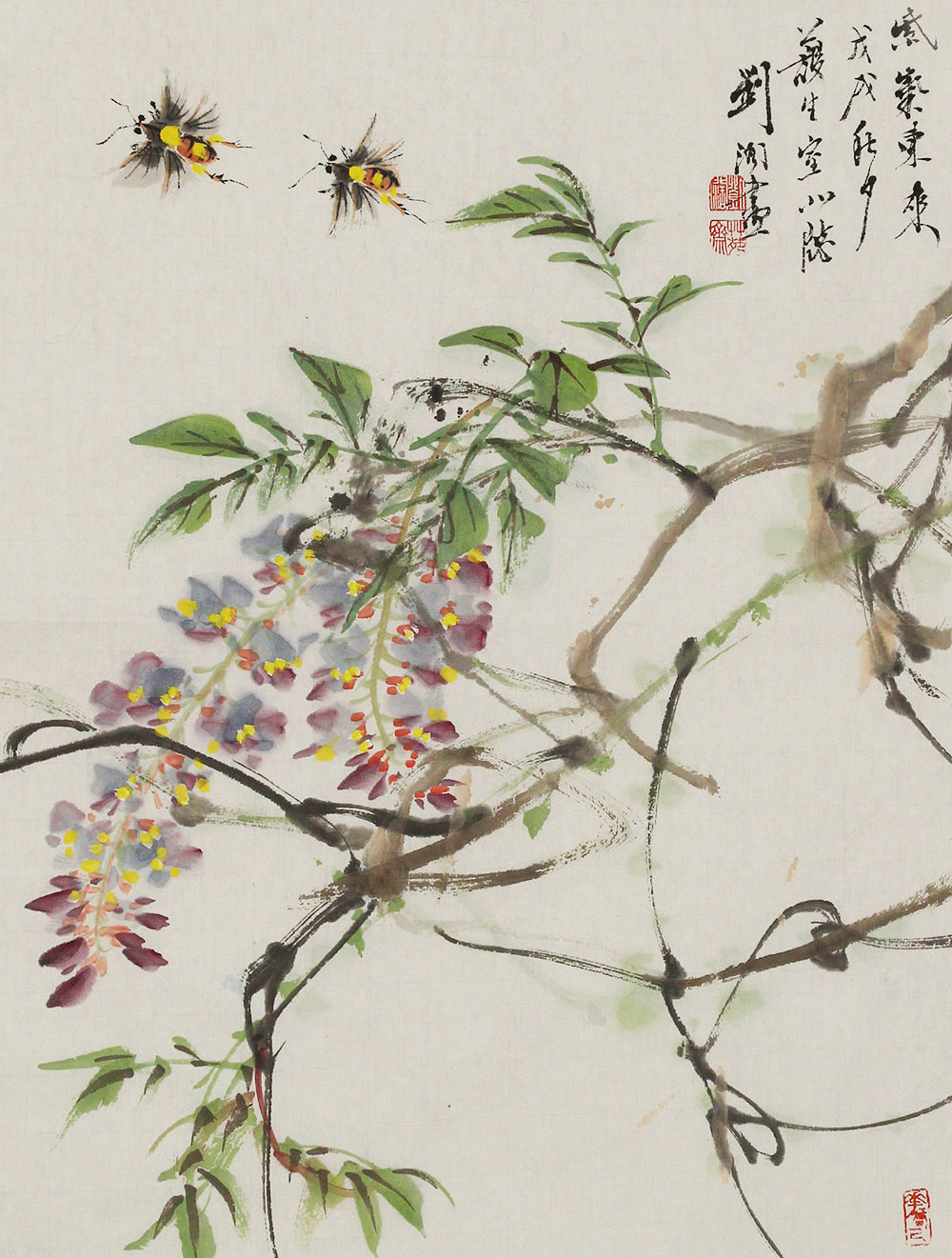 刘阔花鸟画作品赏析 | 形神兼备,神韵生动,呈现出独特笔墨的韵味【博