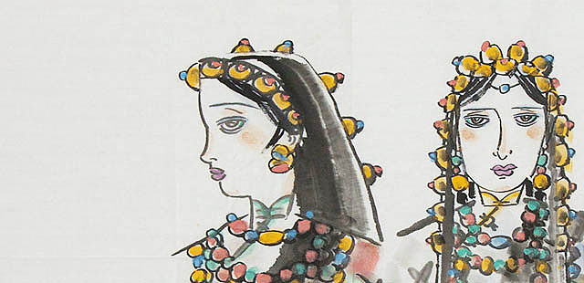 中国美术家协会会员 陈阳 人物 国画 温馨提示          由于书画作品