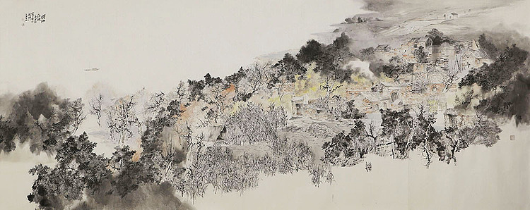 巨幅丈二展览精品&mdash;&mdash; 天津美术学院 刘子展 山水 12月1日成果展展览作品 国画
