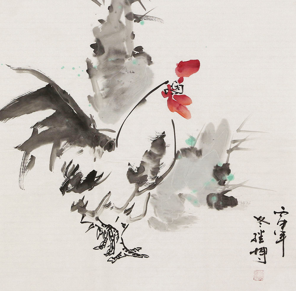 张继博花鸟画作品赏析 | 笔墨写意,用墨简洁,形神兼备【博宝·资讯】