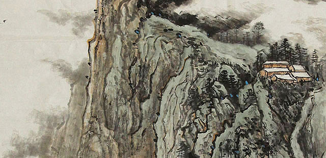 中国美术家协会会员 任广强 山水 国画