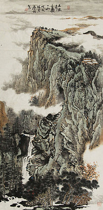 中国美术家协会会员 任广强 山水 国画