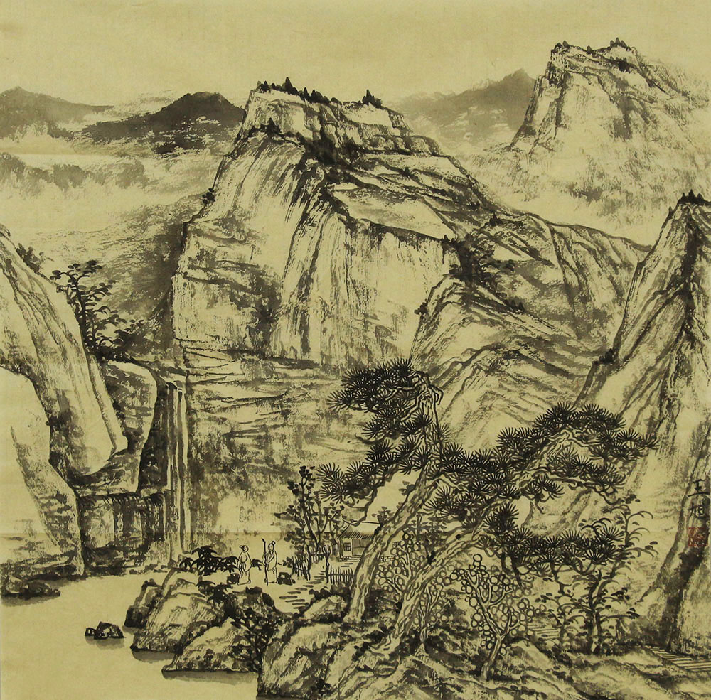 王旭山水画作品赏析 | 墨气淋漓 含蓄简远【博宝资讯】