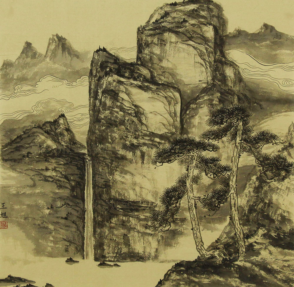 王旭山水画作品赏析 | 墨气淋漓 含蓄简远【博宝资讯】
