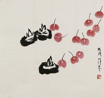 北京昌平美协理事 侯克琦 花鸟 国画