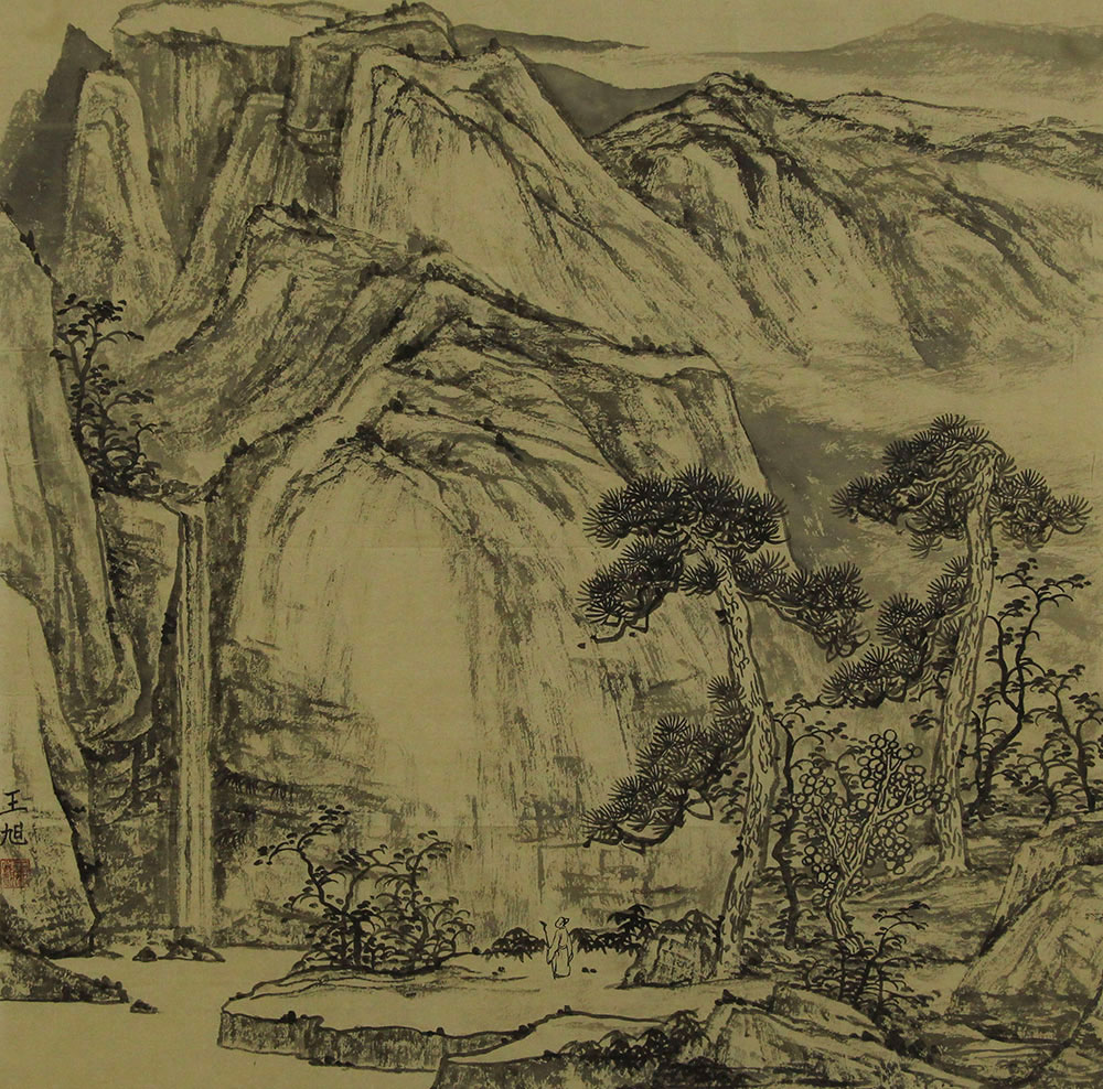王旭山水画作品赏析 | 意蕴清雅,大气幽寂,天人合一,充满禅意【博宝