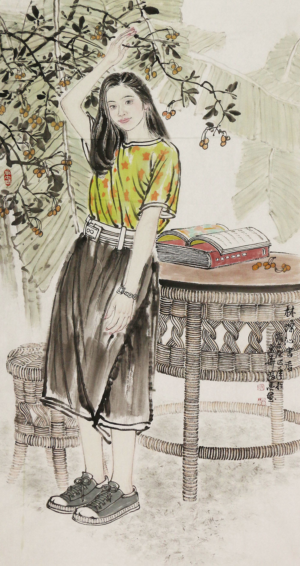 张亮人物画作品赏析 | 婉约清爽 机敏灵秀【博宝资讯】