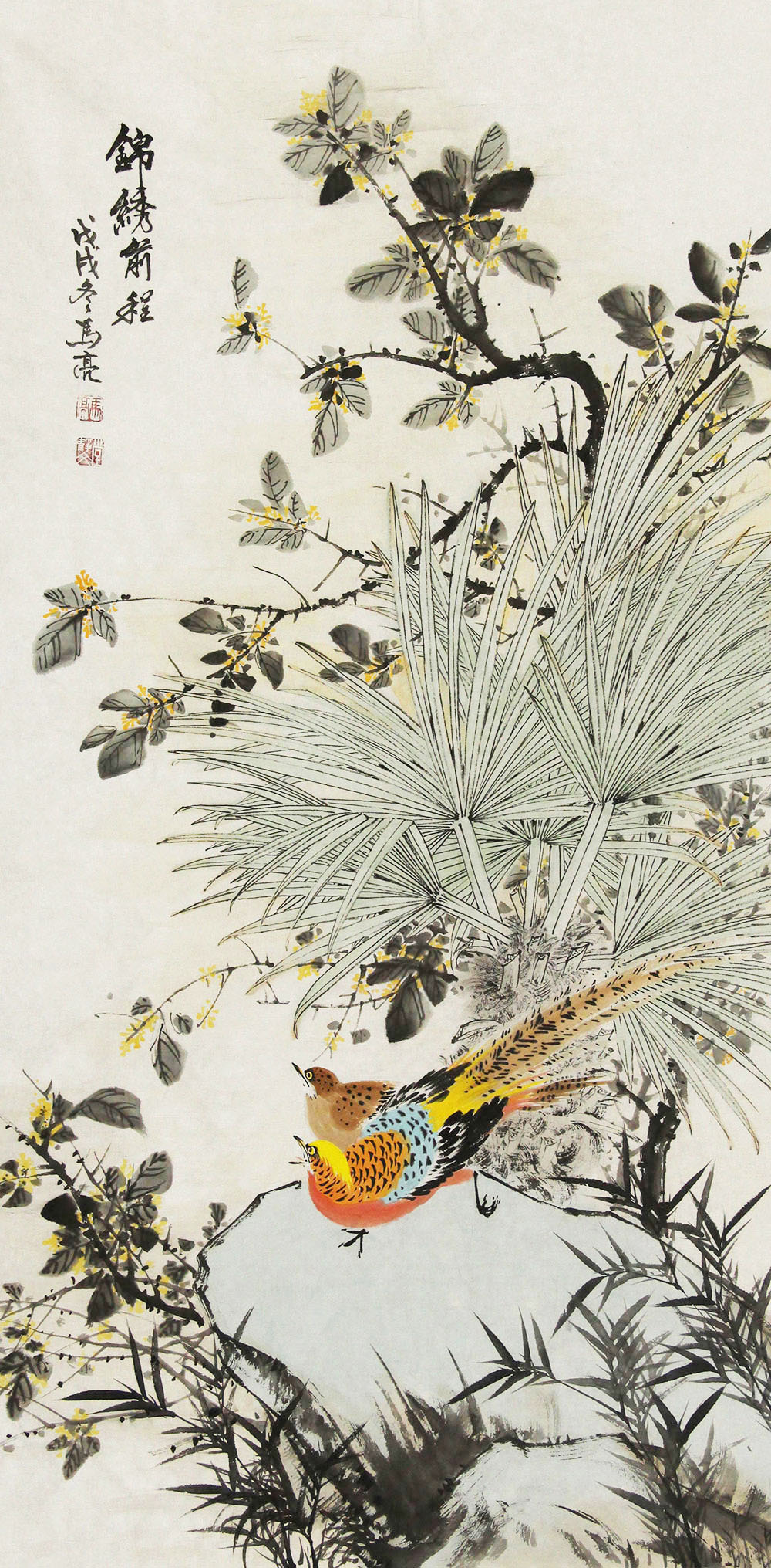 马亮花鸟画作品赏析 | 画家表现季节变幻,自然界无限清新雅趣,四季