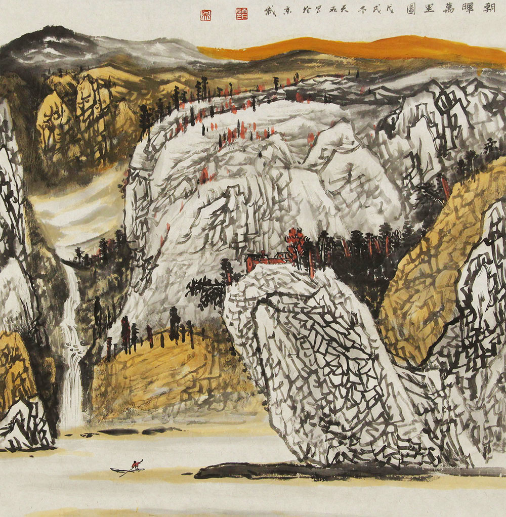 吴金龙山水画作品赏析 | 丰富多变的笔墨,气韵恢宏的山水【博宝资讯】