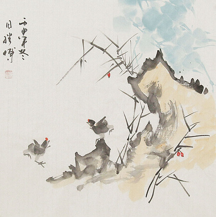 山东省美协会员 张继博花鸟 国画