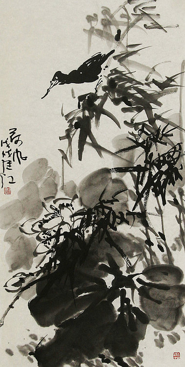 中国美术家协会会员 刘继红 花鸟 国画