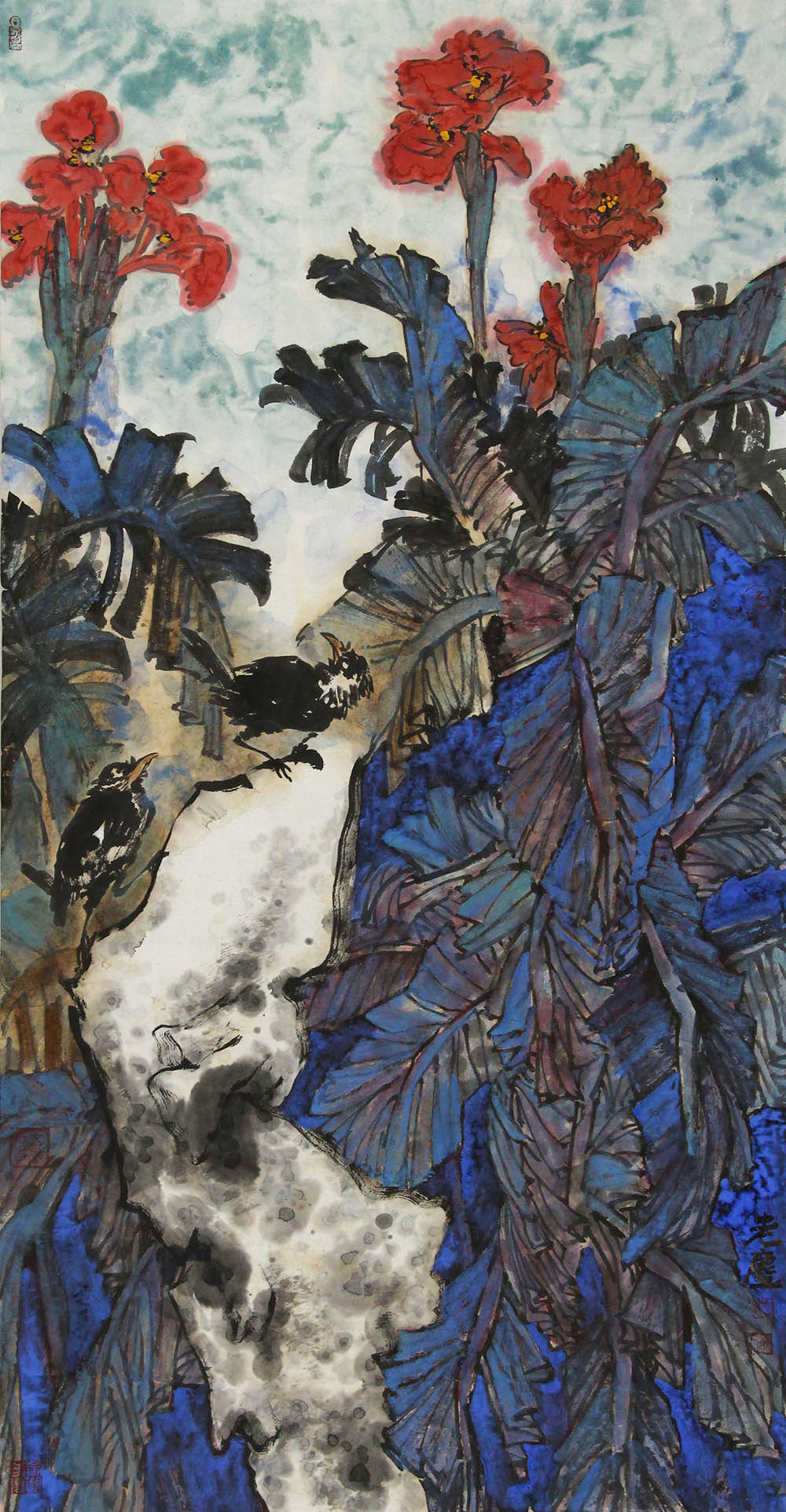 陈德彪花鸟画作品赏析 | 设色浓郁,韵味浓烈,形神兼备,凸显装饰美感