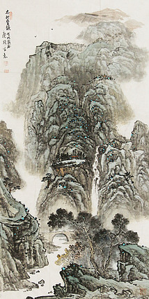 中国美术家协会会员 任广强 山水 国画