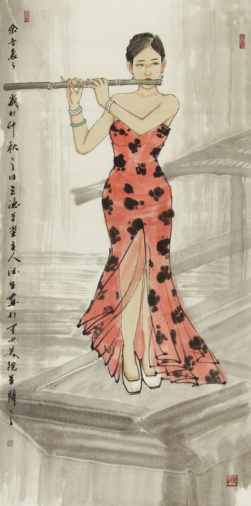 刘德生人物画作品赏析 | 色彩生动美艳 造型曼妙丰满【博宝资讯】