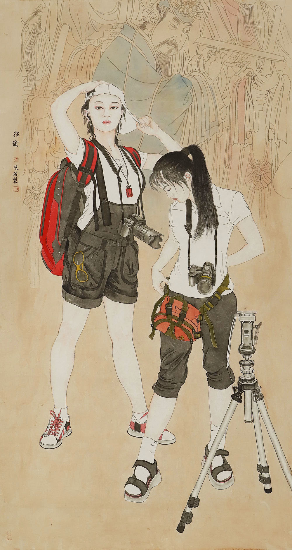 陈波人物画作品赏析 | 女性魅力的生动演绎,青春活力的激情再现【博宝