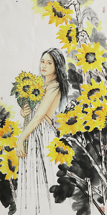 中国美术家协会会员 冯永强 人物4.26-5.3签约艺术家联展展览作品 国画