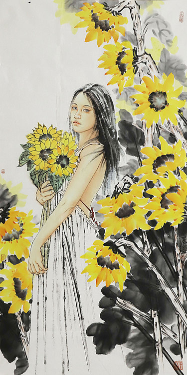 中国美术家协会会员 冯永强 人物4.26-5.3签约艺术家联展展览作品 国画