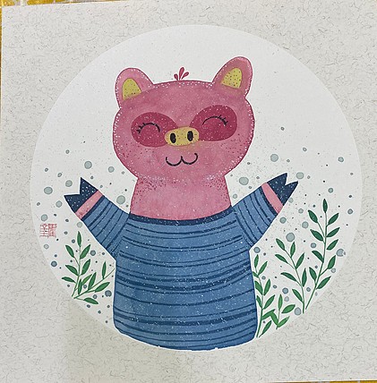 霍金云南师范大学国画系硕士 霍金 精品国画