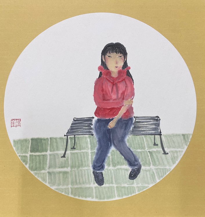 霍金云南师范大学国画系硕士 霍金 精品国画