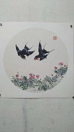 李林燕语呢喃当代实力派画家李林国画作品