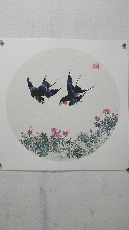 李林燕语呢喃当代实力派画家李林国画作品