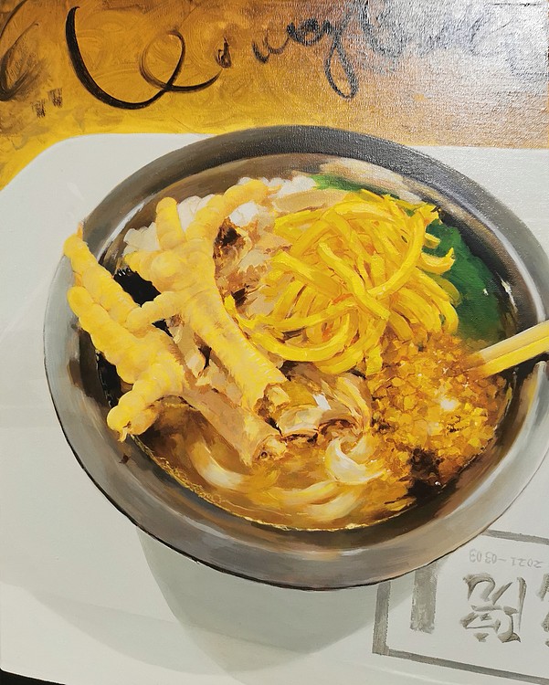 艺品万家签约艺术家凌标《我的午餐》