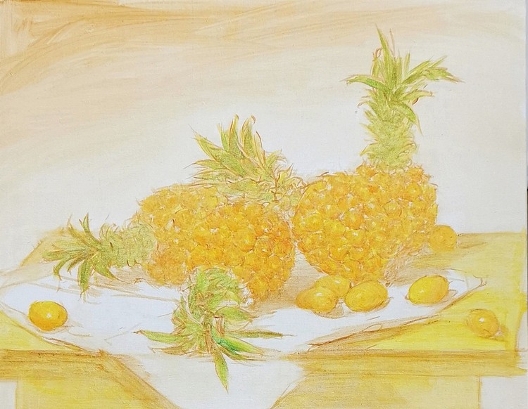 艺品万家签约艺术家凌标《凤梨•菠萝》